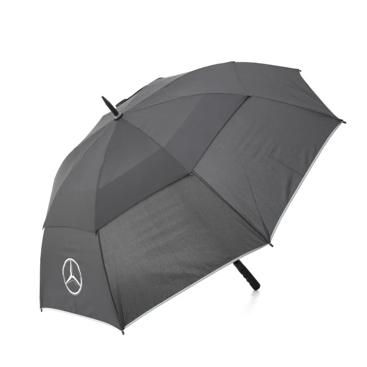 Extra Large Promotional Fantastic Umbrella Cheap Customized Car Brand Logo Prints High End Windproof with Vents Golf Umbrella
