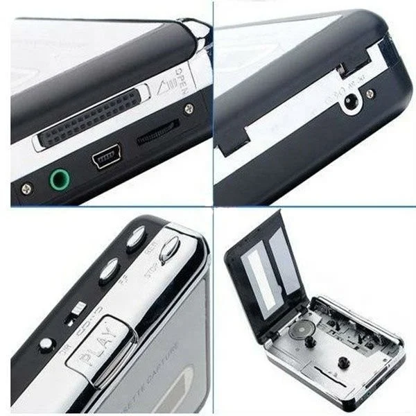2023 Supertechnology USB Audio Walkman Cassette Player Convert Tape Machine Cassette to MP3 Converter Capture Cassette Recorders