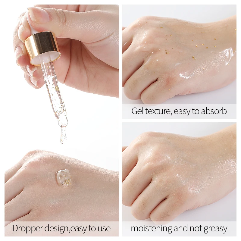 New facial care LAIKOU 17ml serum anti-aging whitening 24k gold snail face serum