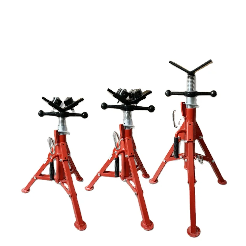 Pipe jack stands folding portable high folding pipe stand with v head fold a trailer jacks