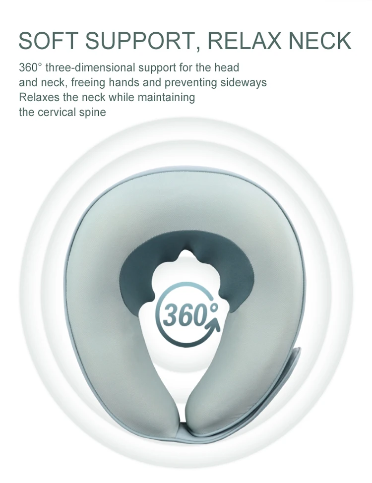 2022 Travel Best Selling Mini Portable Shiatsu Neck Massager Pillow With Heating Function For Travel, Office