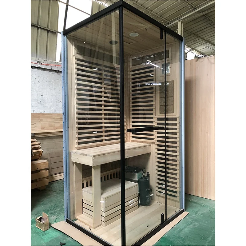 1 человек массивная деревянная комнатная сауна с дальним инфракрасным излучением баня традиционная Паровая