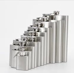 Карманная плоская фляжка из нержавеющей стали/бутылка для алкоголя, виски, ликера/Карманная бутылка для ликера из нержавеющей стали