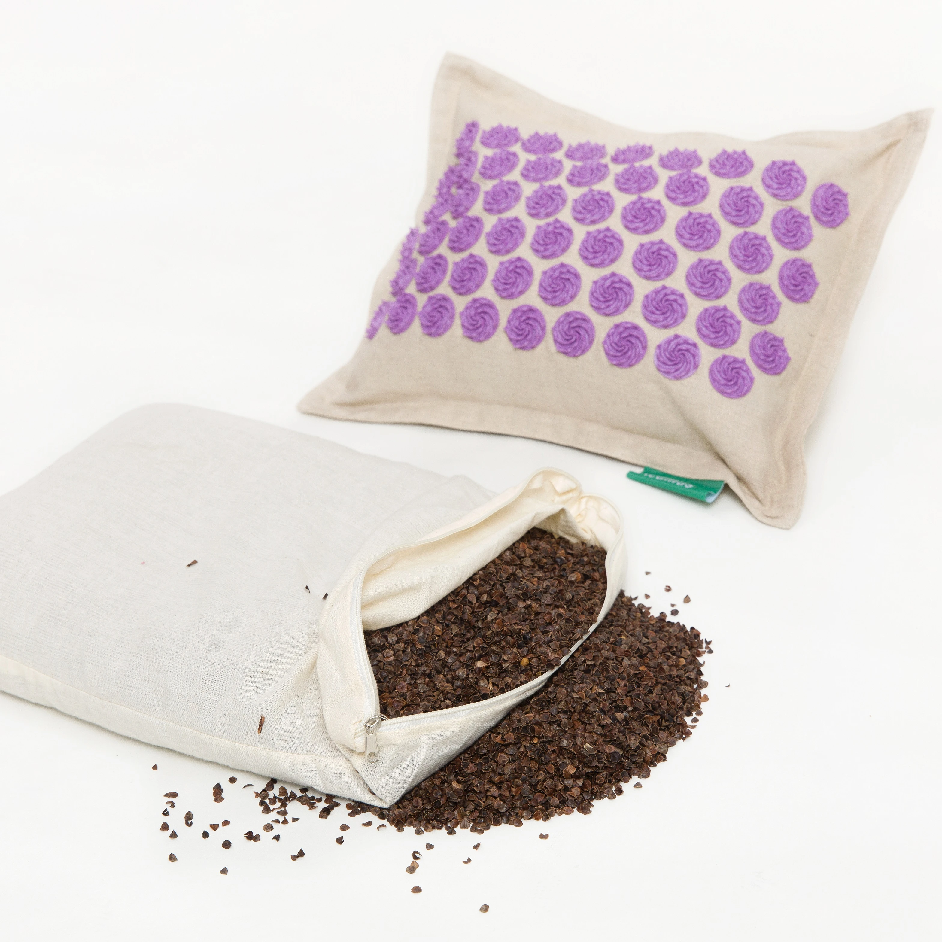 
Manufacturer wholesale Dream Of Lotus Spike Natural linen Nail Yoga Yantra Shakti Massage Acupuncture Mat 