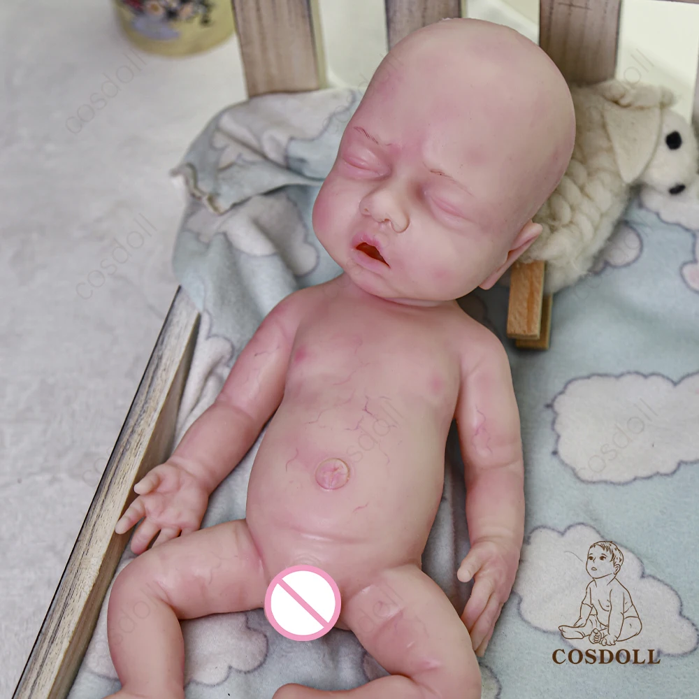 Overseas warehouse full silicone gril lifelike reborn hand painted wholesale reborn doll kit