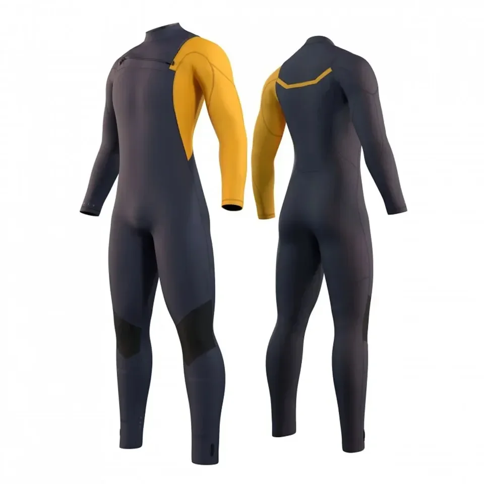 Men Neoprene Triathlon Wetsuits Smooth Skin One Piece Surfing Suit Back Zipper Scuba Diving Suit
