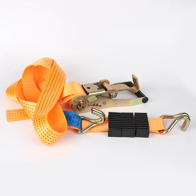 13 Ft Portable Heavy Duty Tie Down Cargo Strap Luggage Lashing Strong Ratchet Strap Belt With Metal Buckle