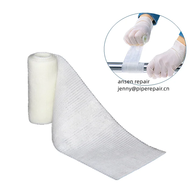 Water Activated fiberglass bandage adhesive tape composite pipe repair material wrap factory supply