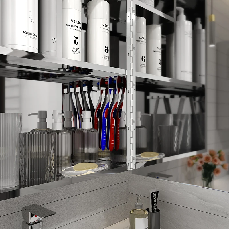 2436/4836 Led Smart Led Mirror Tv Bathroom Cabinet Tall Medicine Cabinet With Mirror Led