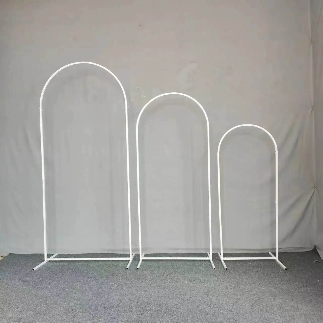 Wedding props Crown arch stage background Welcome decoration wedding iron arch backdrop stand wedding arch horn with flower