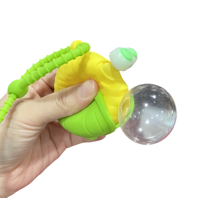 CXL Creative Funny Cute  silicone Corn Keychain Toy Squeezable Sensory Child Bubble Blowing Pop Eye Toy