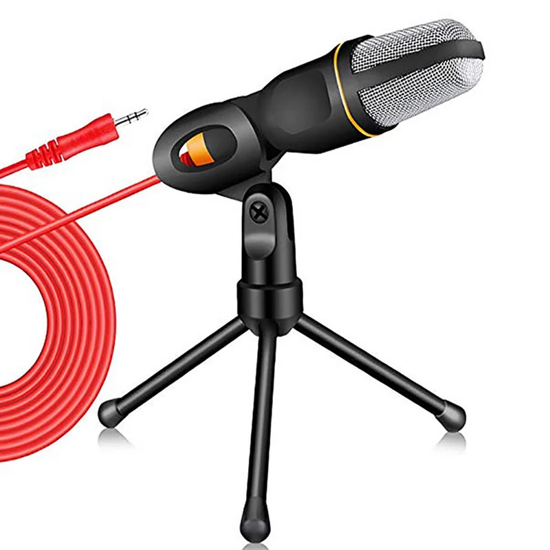 Dropshipping Condenser Microphone 3.5mm Plug Home Stereo MIC with Desktop Tripod
