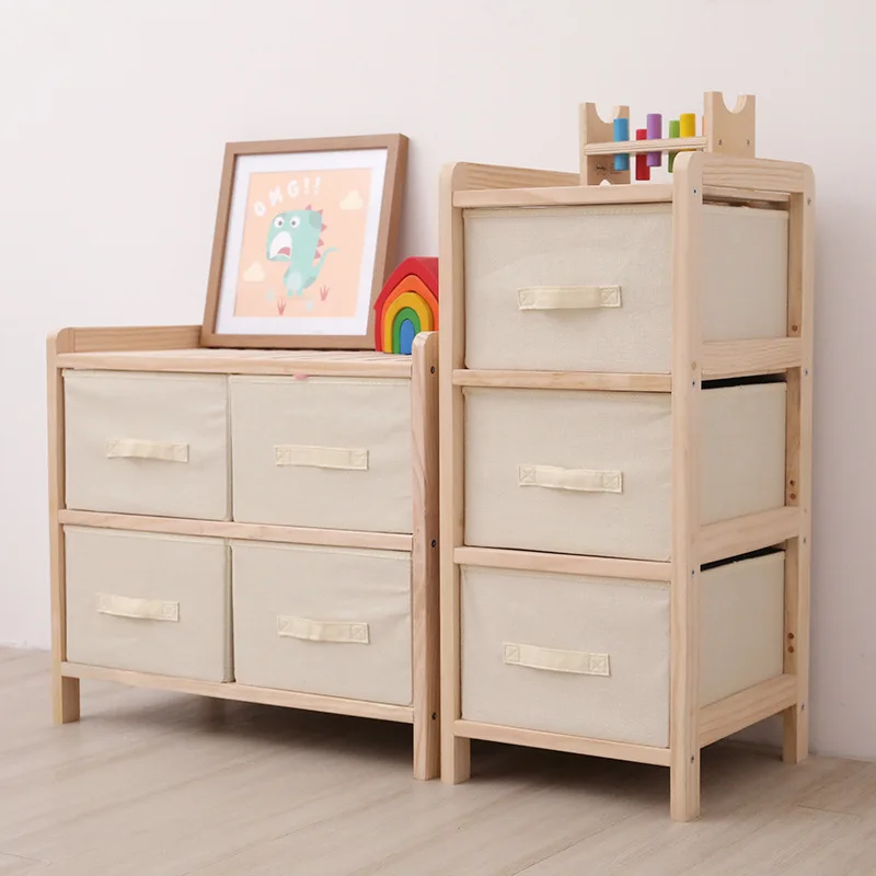 Wooden Kids Furniture Kids Toys Cabinet Storage for Wholesale baby cupboard