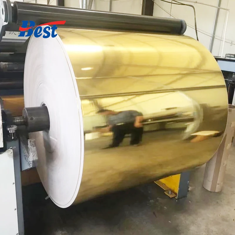 Waterproof Metalized Aluminized Beverage Beer Aluminum Foil Paper for Bottle Label