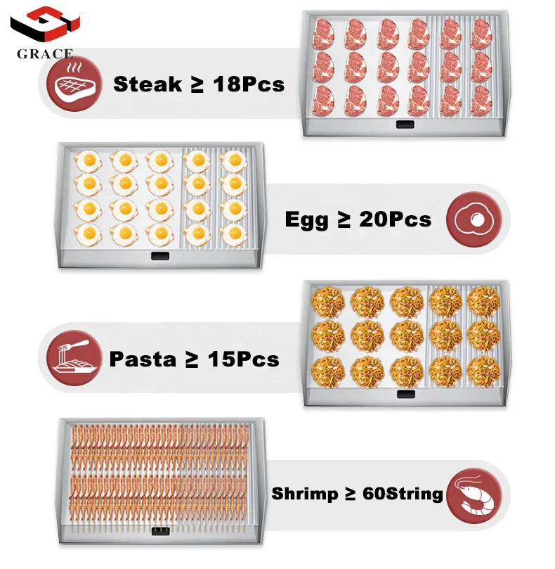 Commercial Kitchen Equipment 2 Burner Freestanding Gas Griddle Full Flat Top Grill with Cabinet