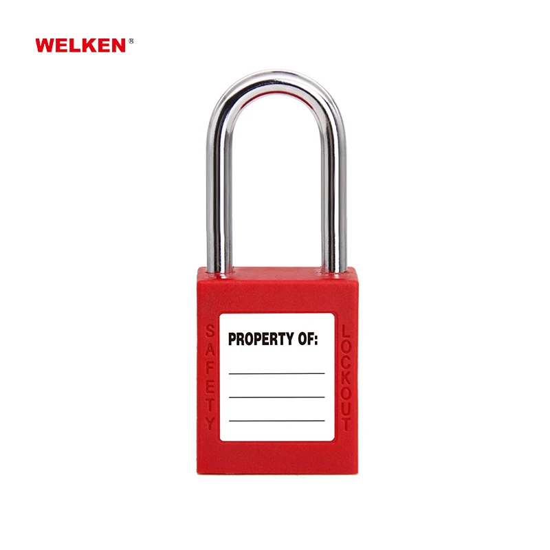 Security Brand Padlock Loto Nylon Body Lockout Safety Padlock with Master Key same key lockout