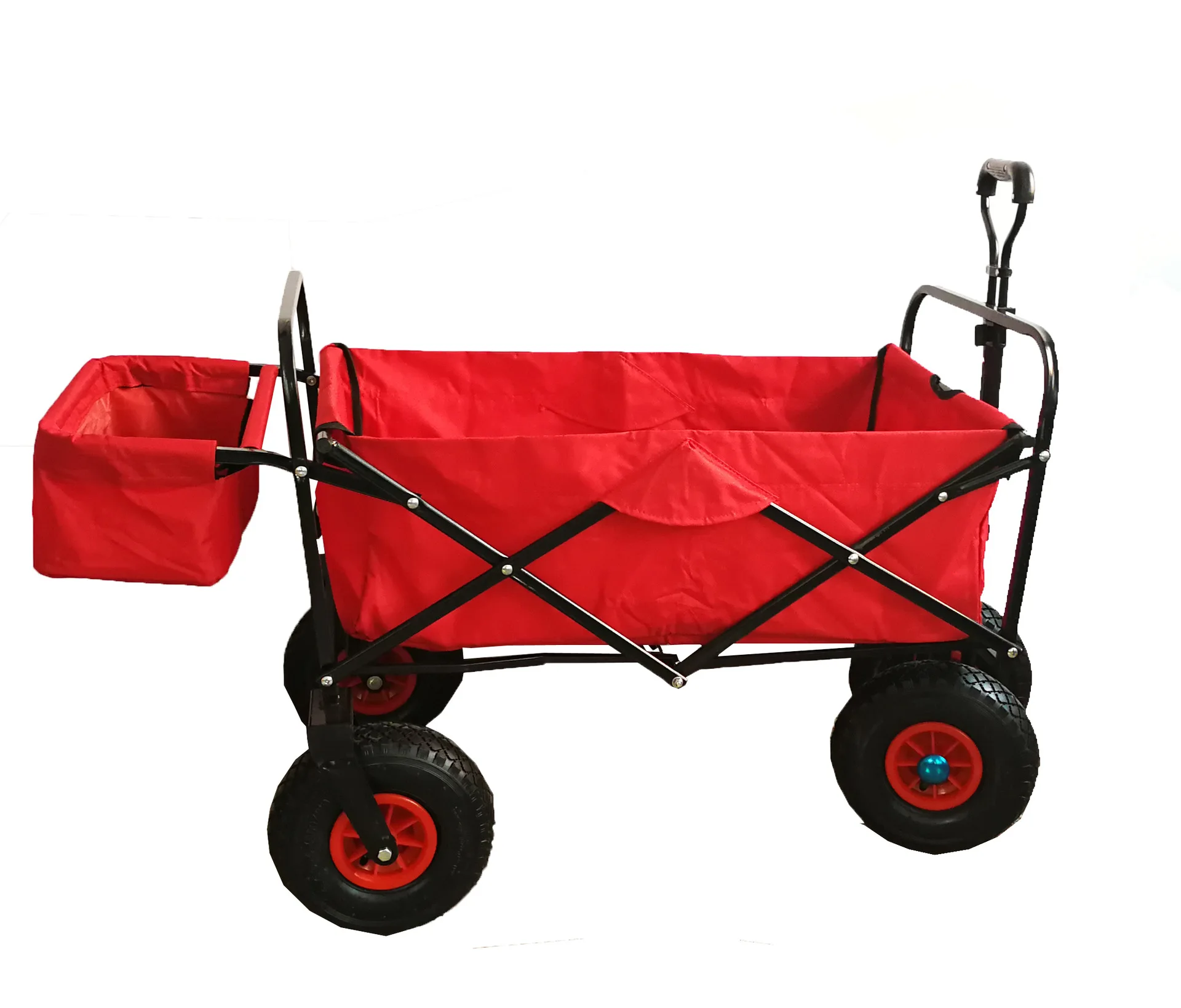 Large Capacity Foldable Trolley Hand Cart Folding Beach Wagon Outdoor Garden Trolley