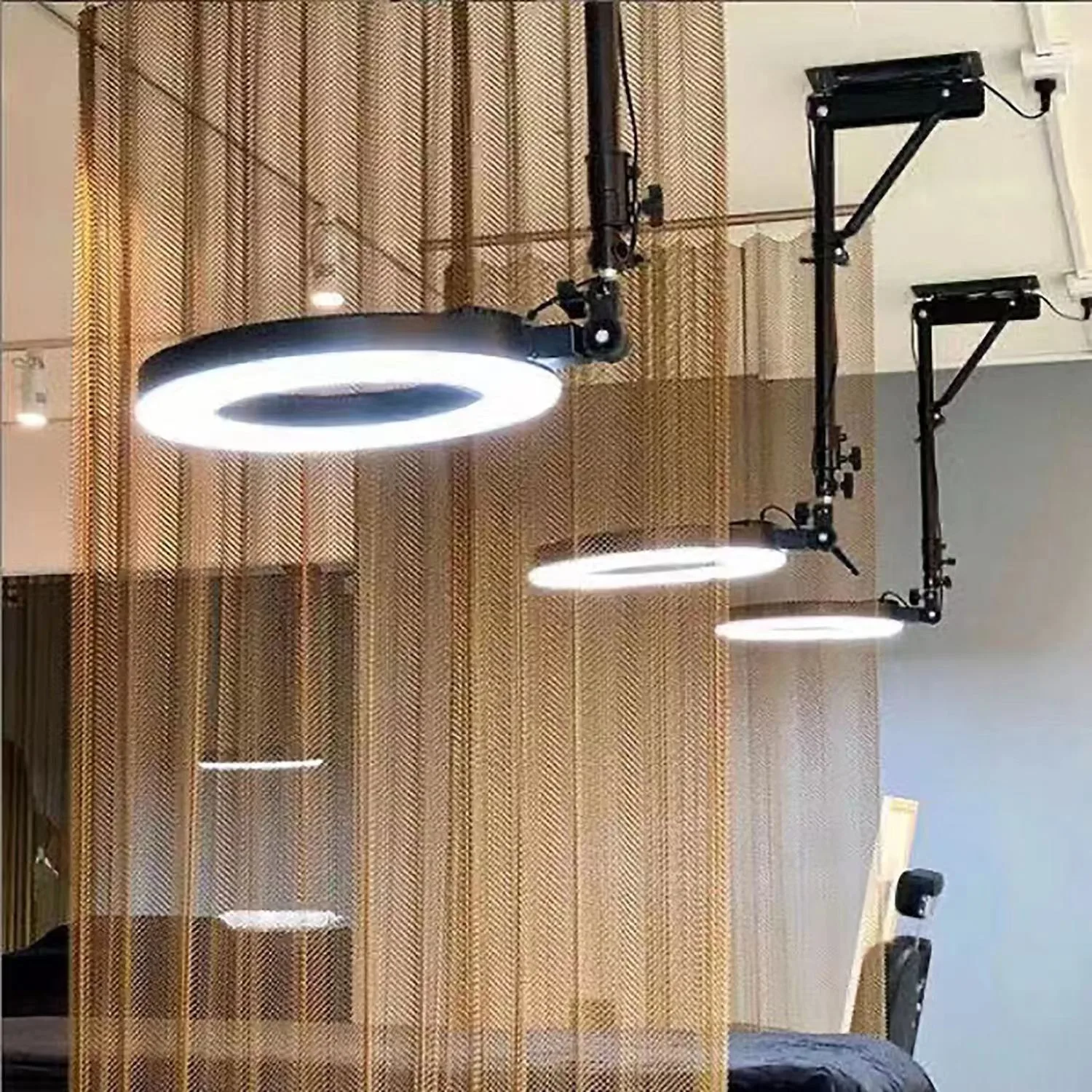 14 18 21 Inch LED Ring Light Wall Mount 36 45 55 cm Makeup Ring Light Stand Tripod Vlog Kit