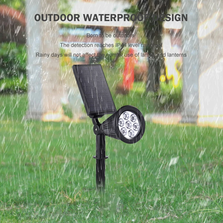 High Power Spike Pin Tree Landscape Garden Outdoor Waterproof IP44 3.7V Led Solar Spot Light