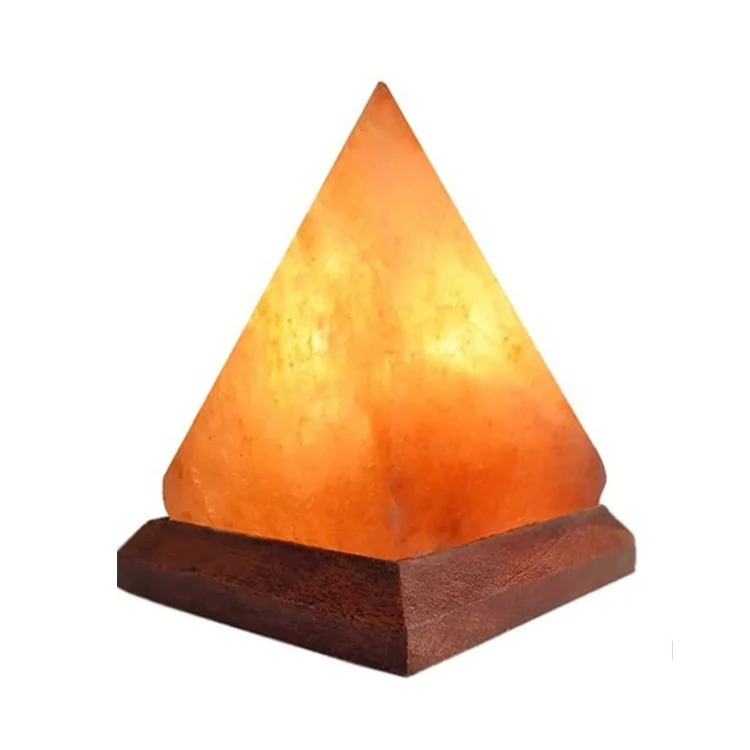 
Pyramid Crystal Rock Wellness Decrease Stress USB Charging Himalayan Salt Lamp 