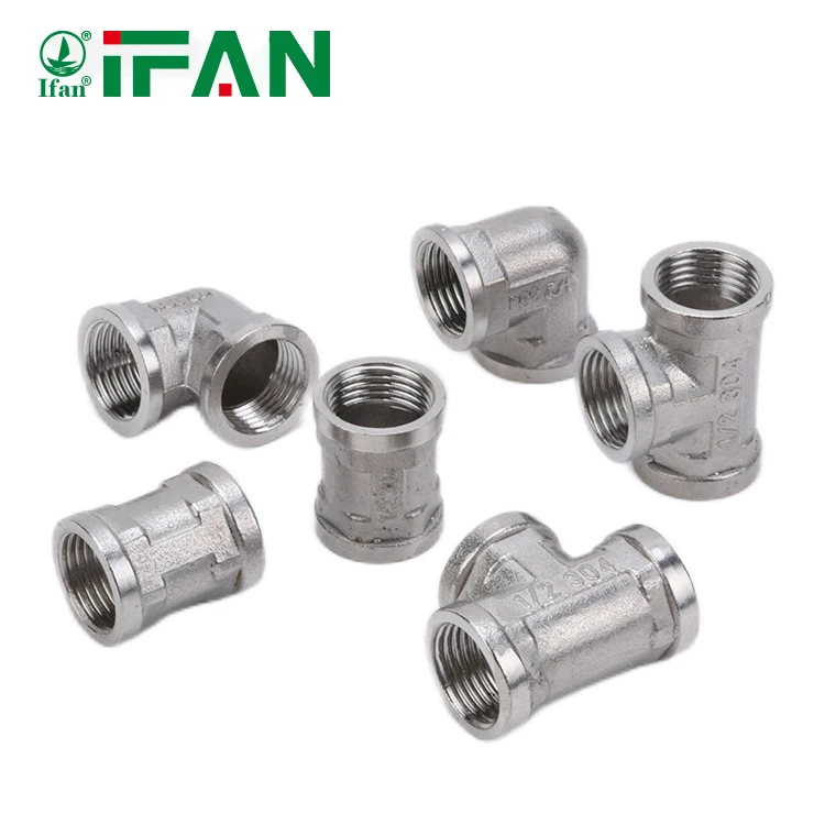 CW617 латунная медная прямая Соединительная муфта тройник втулка соединительная резьба фитинги 1/2 '-2' латунный фитинг