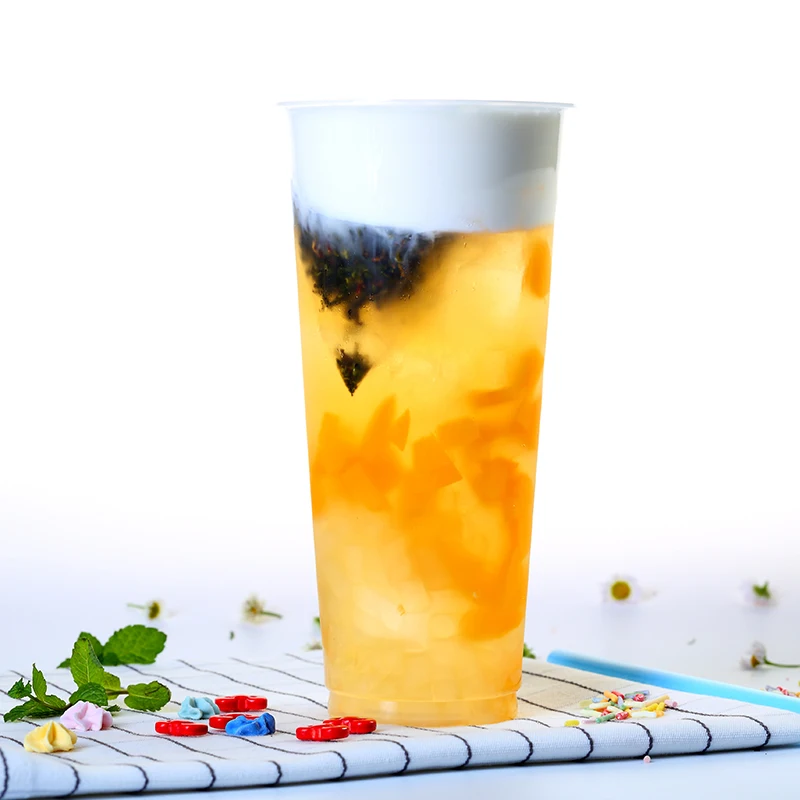 Private Label Custom OEM 150g White Peach Oolong Pyramid Tea Bags for Bubble Tea