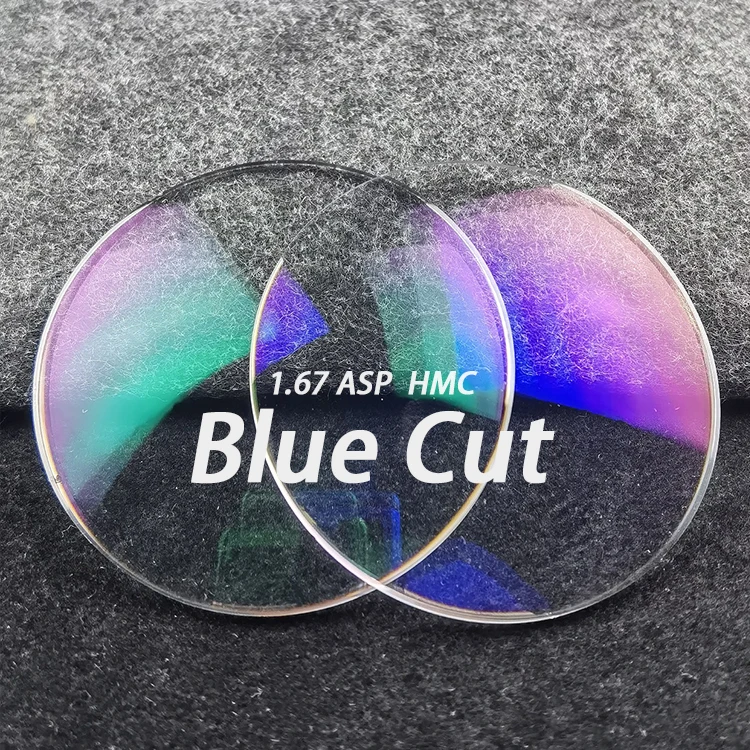 Manufacturer price asp 1.67 EMI HMC coated single vision CR39 eyeglasses lens optical lenses