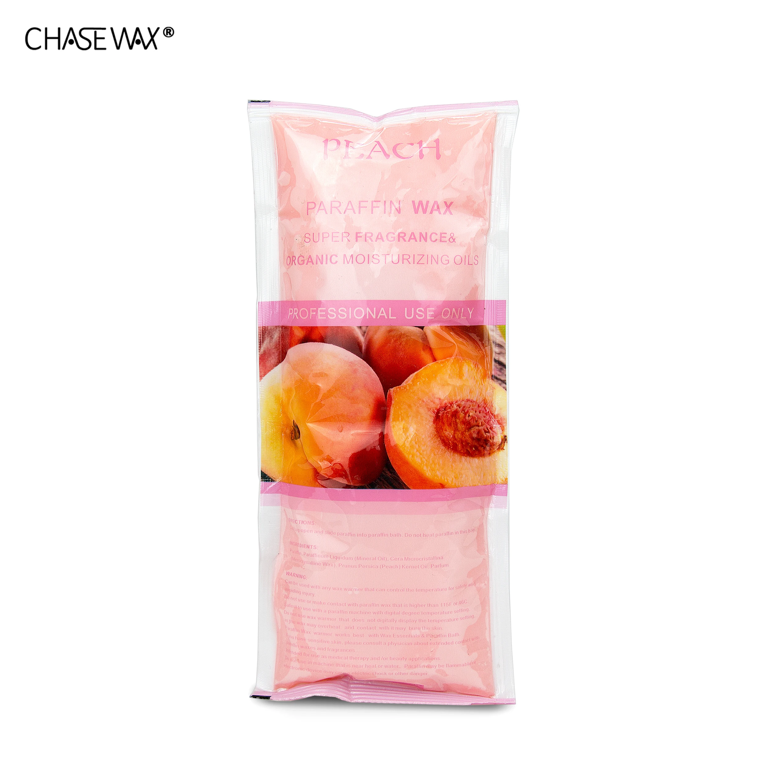 Chase Wax 1LB Body Skin Care Peach Paraffin Wax for Nail Spa Salon