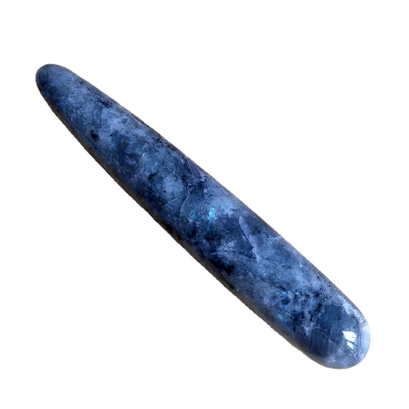 Bulk Sale Natural Hand Carved Crystal Body Massagers Healing Quartz Stone Labradorite Massage wands For Energy