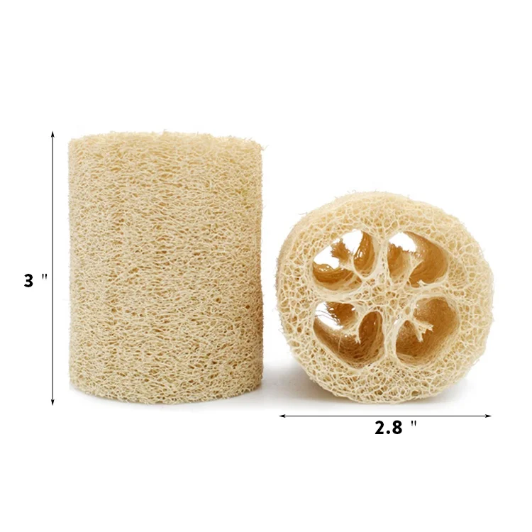 BSCI Customized 1 Piece Biodegradable Body Scrubber All Natural Lufa Loofah Sponge for Bathing or