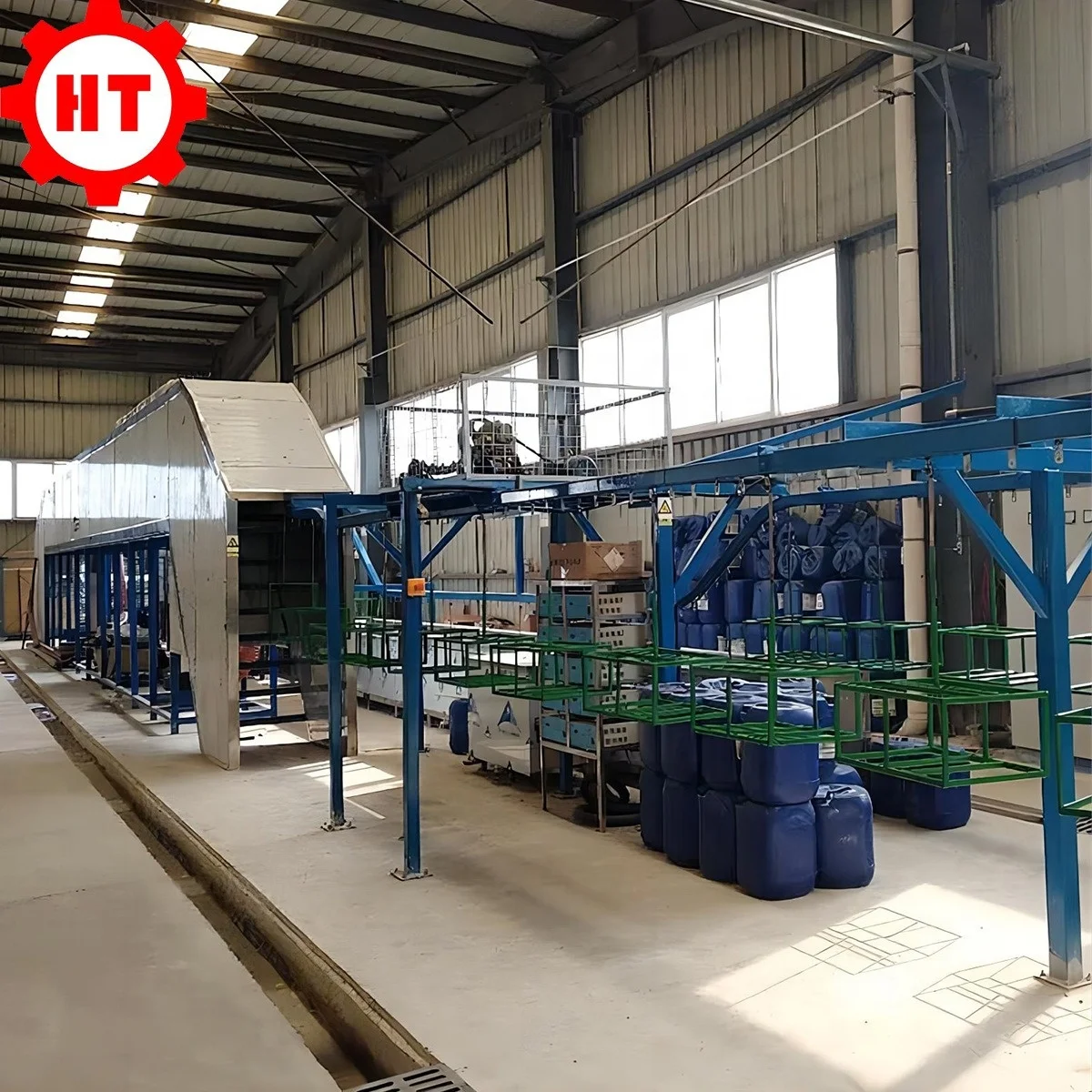 Automatic Powder Coating spray painting line High Temperature Oven Factory Direct Sale