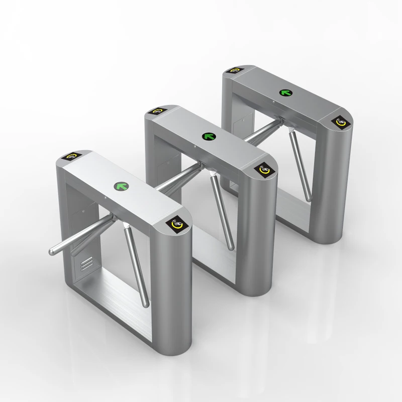 Semi-Auto 304 Tripod Turnstile Access Control RFID Card Reader Electronic Turnstile Gate