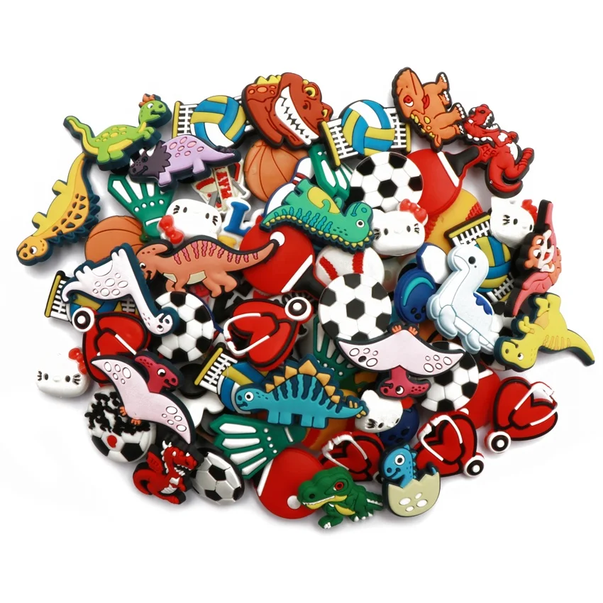 Manufacturer Wholesale Rubber Clogs Shoe Charms Accessories PVC Cartoon Luxury Custom Shoe Charms Decoration