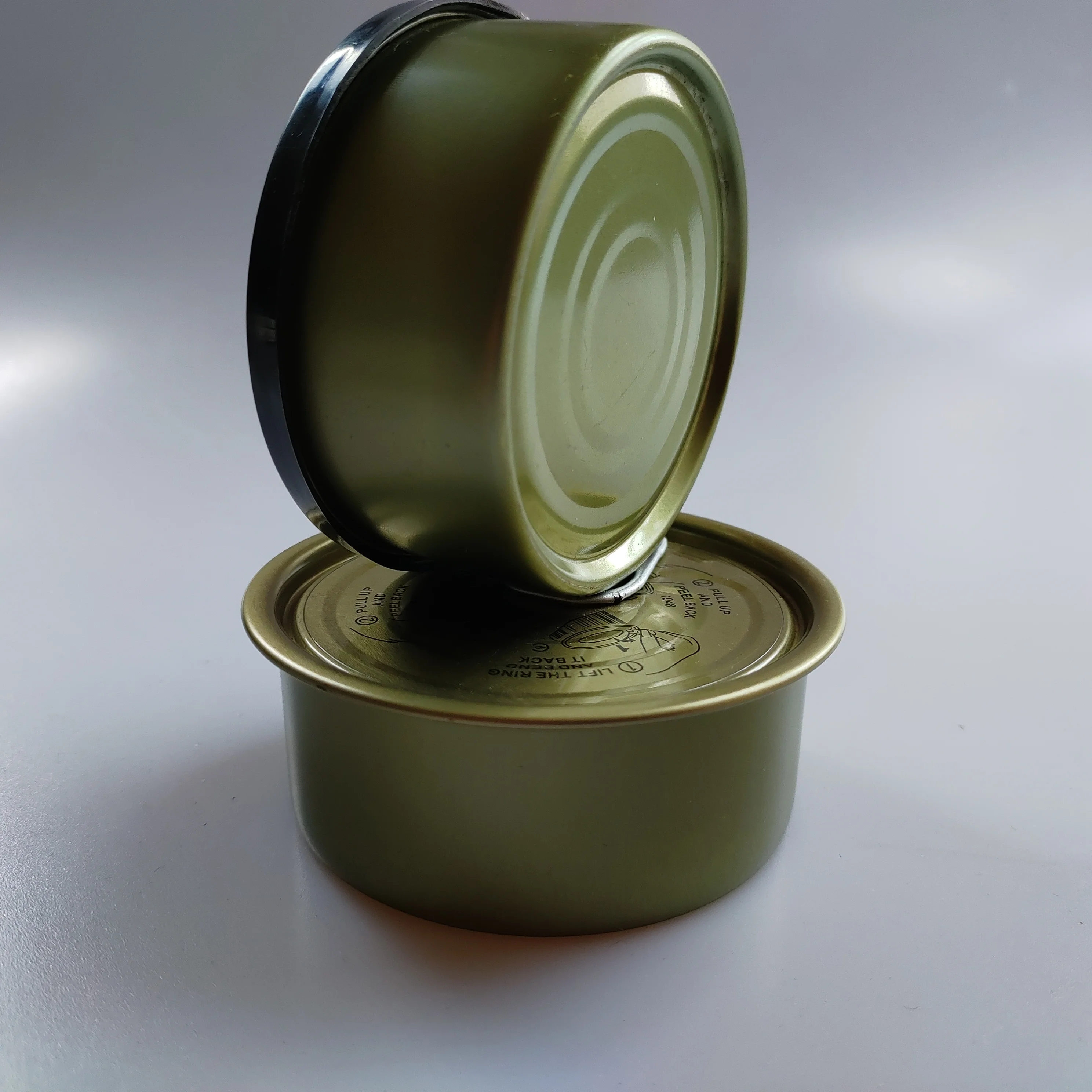 
machine seal easy open tin canned fish empty cans customizable size sufficient supply 
