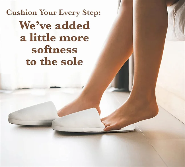 Custom Logo White Spa Shoes Hotel Travel Washable Luxury Spa Slippers