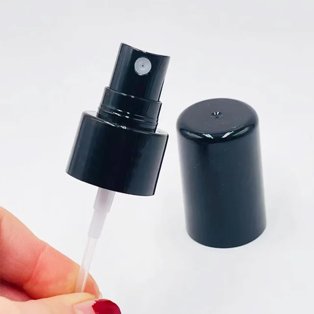 24-410 smooth black plastic fine mist spray with black full cap,Black Fine Mist Perfume Sprayer with Dust Cap