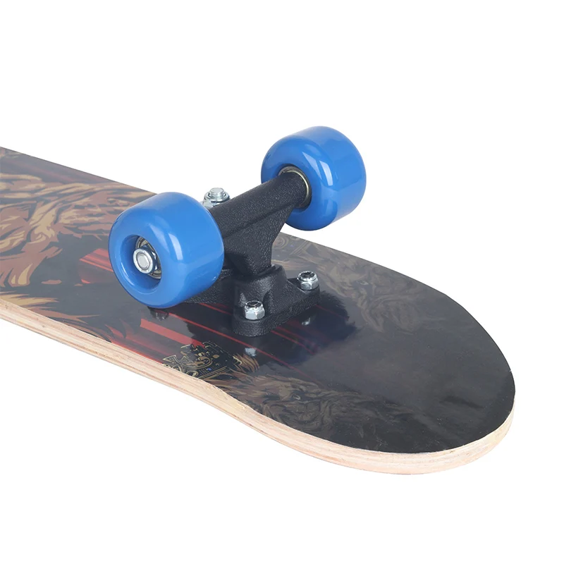 Skateboard Cartoon Skateboard 9 Layer Chinese maple Deck Double Rocker Skateboard for kids