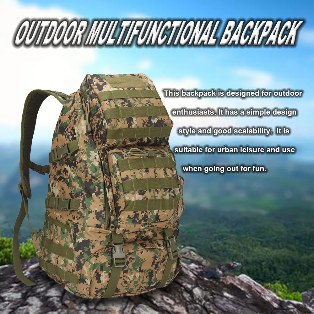 bag 900D encryption Outdoor mountaineering bag camouflage  backpack high-capacity waterproof Tactical multifunction