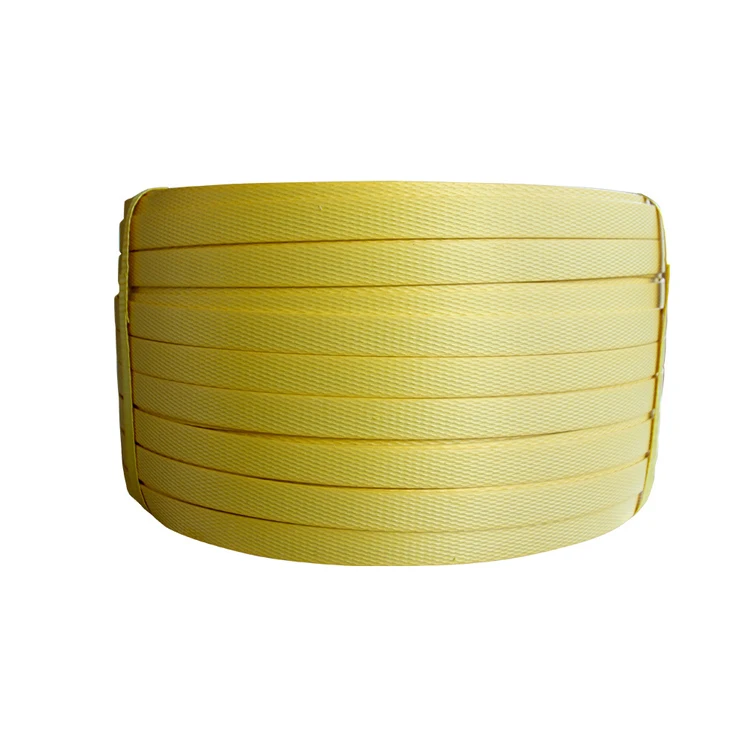 
Wholesale Price Yellow Color Plastic Packing Strap Automatic PP Strap Band for Factory 