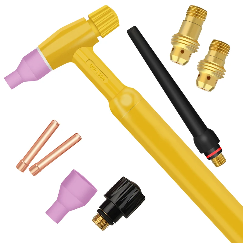 QQ150 TIG Argon Arc Welding Gun Accessories Daquan TIG Argon Welding Porcelain Nozzle Fluid Guide Tungsten Needle Clamp Tube