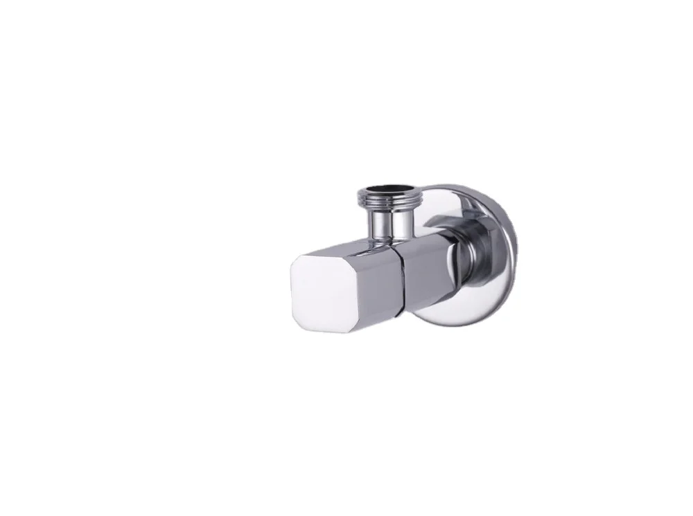 new model Brass toilet adapter Copper angle valve with holder, toilet angle valve made in China