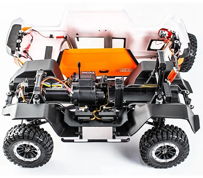 YIKONG YK4103 PRO 1/10 масштаб 4WD FJ Cruiser RC Гусеничный автомобиль 4x4 с дистанционным управлением 550 матовым двигателем и прочным корпусом