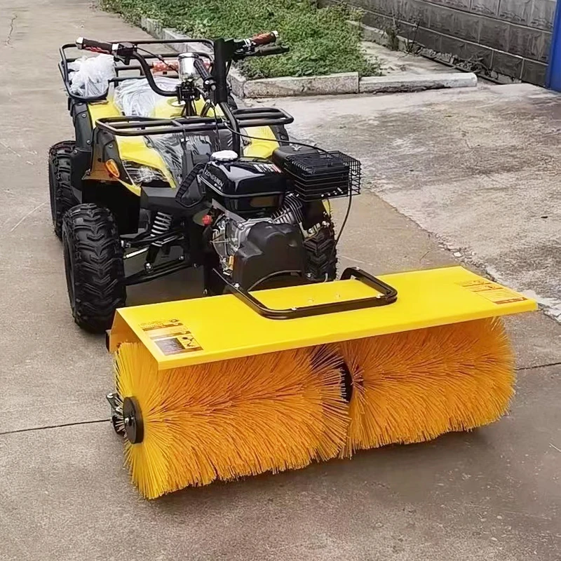Latest Style Four-Wheel ATV Snowplow Vehicle with Electric Start Core Gear and Engine Components Snow Shovel Accessory