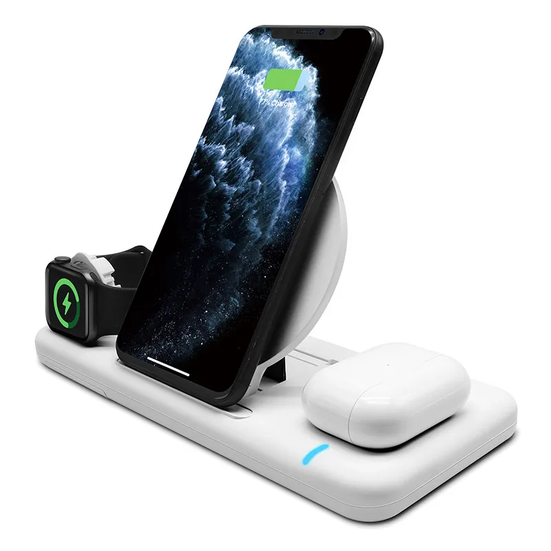 Hot Selling 3 in 1 Fast QI Wireless Charger Station For iPhone 8 x Xs Max Xr 11 For Samsung S9 S10 Plus