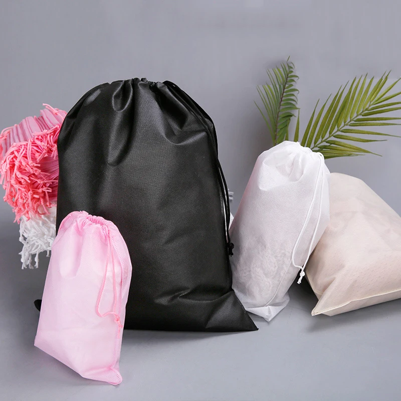 wholesale Small nice various colors nylon string pp non woven drawstring bag