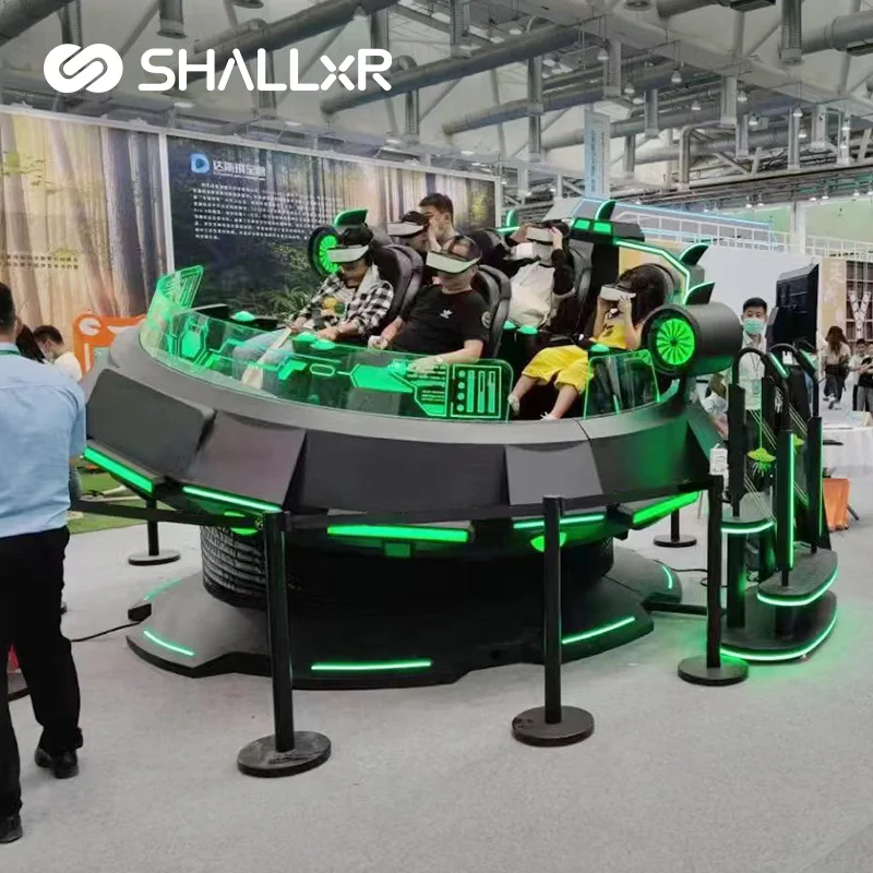 ShallxR Outdoor New Exciting 360 Rotation Motion Virtual Racing Drive Simulated Car VR Game 9D 10D VR Cinema