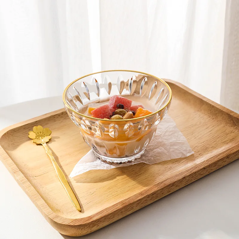 Colorful glasses dessert ice cream glass cup Ice Cream Glass bowl for household