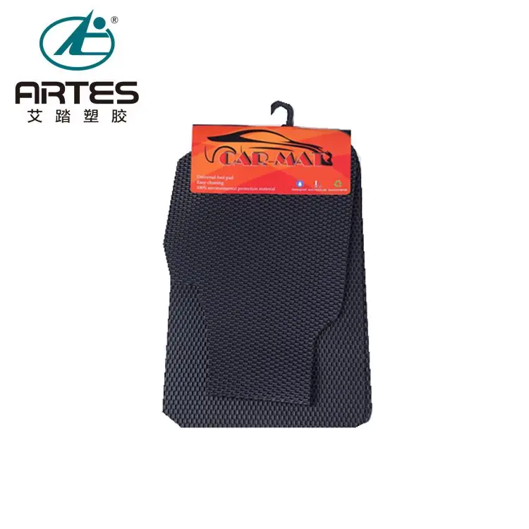 universial car plastic floor mat 3pcs heated 3d princess  pvc Material car mats set for suv