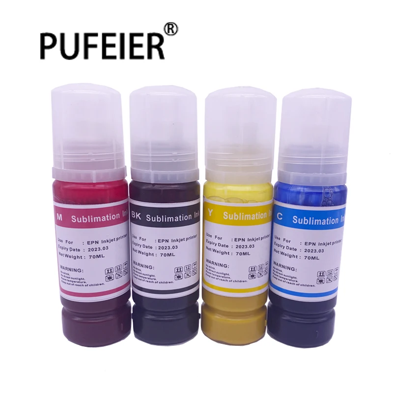 70ML Bottle Universal Sublimation Ink Compatible For Epson Inkjet Printer Refill Printing Dye Sublimation Ink