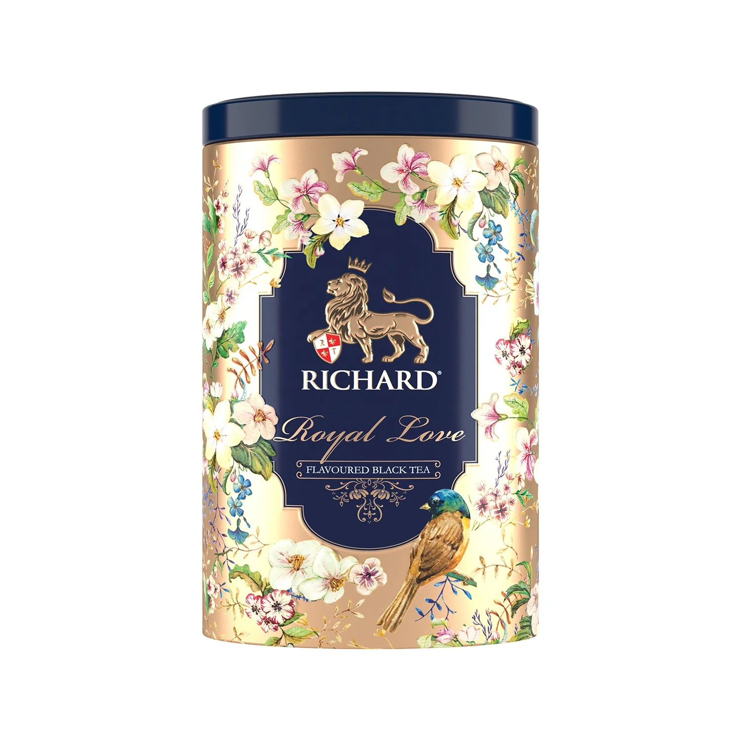 
 Ароматизированный Королевский чай Richard, изысканное сочетание сладкого аромата ванили и цитрусовых нот, роскошный дизайн подарочная упаковка Олово 80 г  